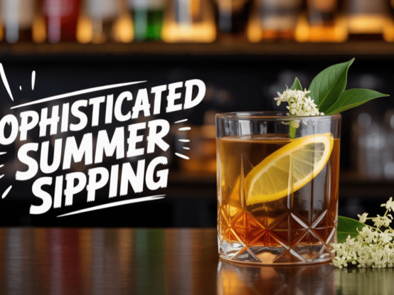 Floral Bourbon Bliss: Elderflower Old&nbsp;Fashioned