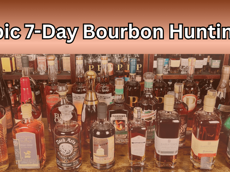 Bourbon Hunting for 7 Days in Kentucky (32&nbsp;Bottles)